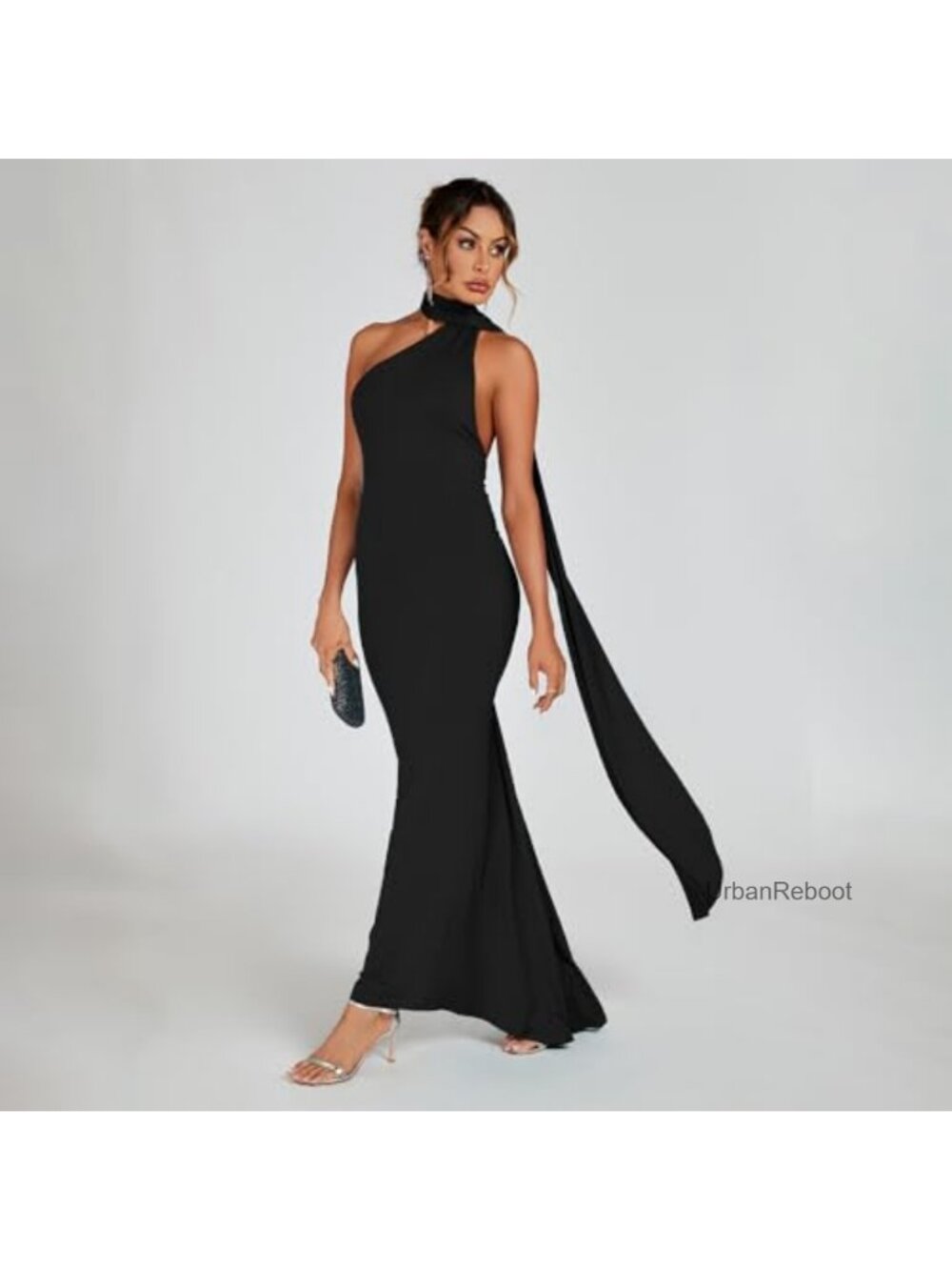 Women's Sleeveless Open Back Maxi Dress Bodycon Formal Cocktail Party - Picture 5 of 6